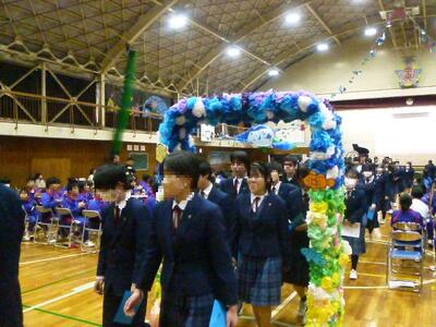 ３年生徒の生活もあとわずか